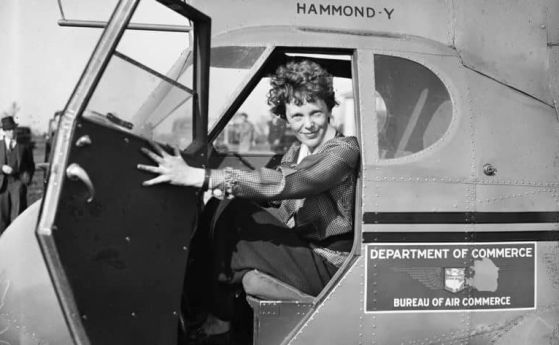 Открити са останки от самолета на Амелия Еърхарт, първата жена пилот, прелетяла Атлантика