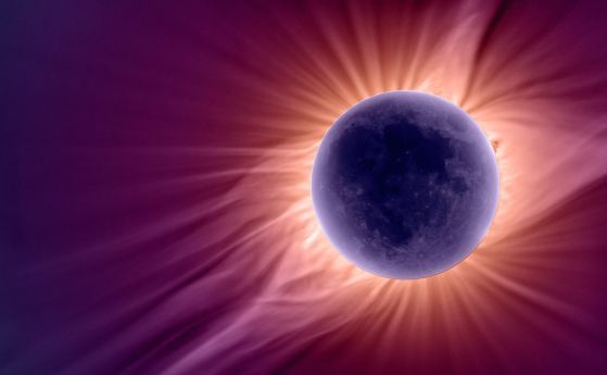 Как ще изглежда слънчевото затъмнение на Луната и къде може да го гледаме от Земята