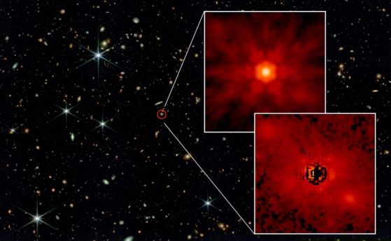 "Джеймс Уеб" открива чудовищни черни дупки, покълнали от огромни космически "семена"