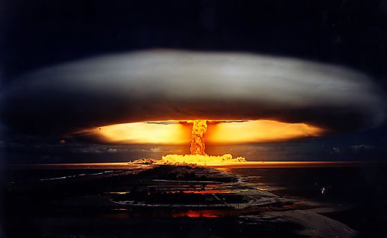 Ядреният опит на 3 юли 1970 г. в атола Фангатауфа, Френска Полинезия.