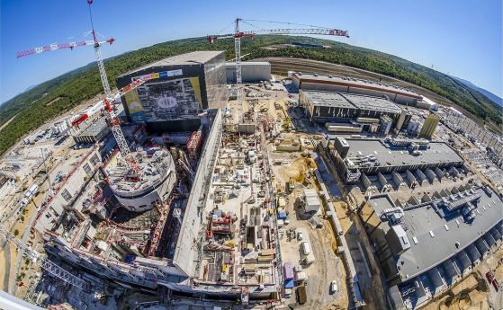 Изглед от въздуха на ITER