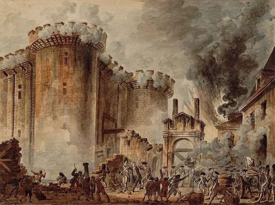 Щурмът на Бастилията. Кредит: Jean-Pierre Houël (Public Domain)