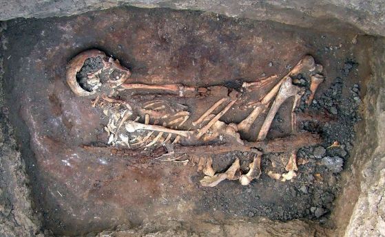 Погребение от културата Ямная 