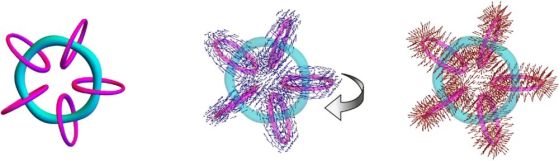 3D графики на численото решение за възлов солитон. Кредит: Eto, et al