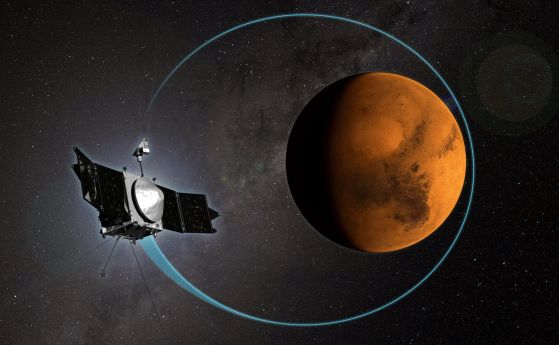 Сондата "Атмосфера и летливи еволюции на Марс" (MAVEN - Mars Atmosphere and Volatile EvolutioN) е изстреляна през 2013 г.  
