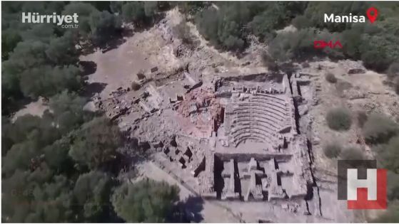 Снимка с дрон на археологичния обект