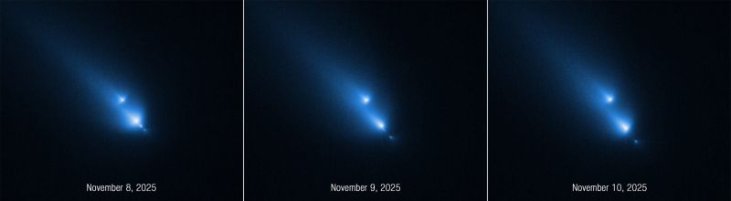 Кометата C/2025 K1 (ATLAS): ноември 2025 г. NASA, ESA, D. Bodewits (Auburn). Image processing: J. DePasquale (STScI)