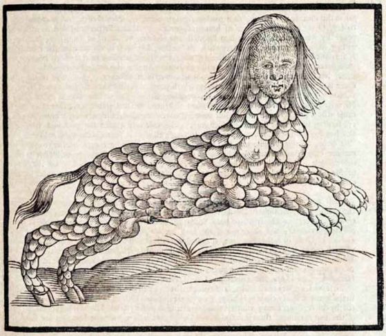 Изображение на ламия, от Едуард Топсел, 1607 г. В древногръцката митология Ламия първоначално е била красива либийска царица и любовница на Зевс. След като съпругата на Зевс, Хера, разкрива аферата, тя открадва или убива децата на Ламия. Обезумяла от мъка, Ламия се превърнала в чудовищен демон, който ловувал и поглъщал децата на други. Кредит: Wikimedia Commons