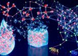 Схематична илюстрация на изследването: Изкуственият интелект предсказва температурата въз основа на молекулярната конфигурация на водата.