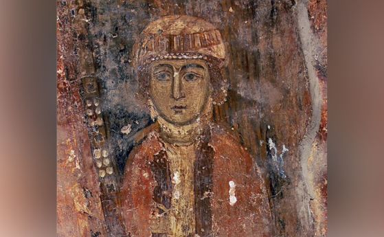 Стенопис на византийската императрица Ирина Комнина.