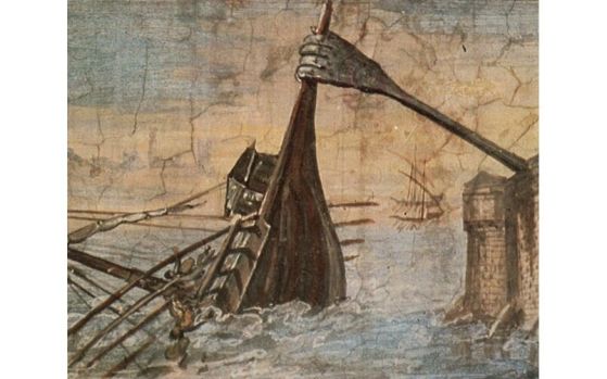 Архимедовата лапа – картина от Джулио Париджи, 1599-1600