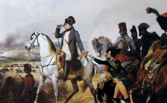 Наполеон Бонапарт в битката при Ваграм, от Орас Верне (1836 г.)