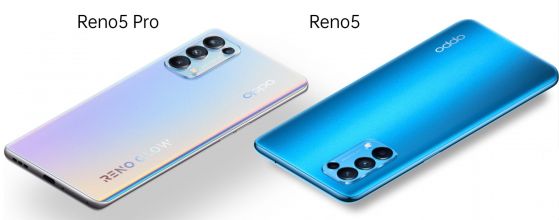 Oppo Reno5 5G и Reno5 Pro 5G предлагат 90-херцови екрани и бързо зареждане при 65W