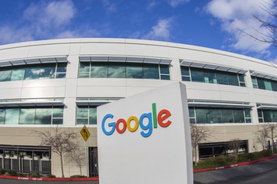 Fisheye view of a Google building