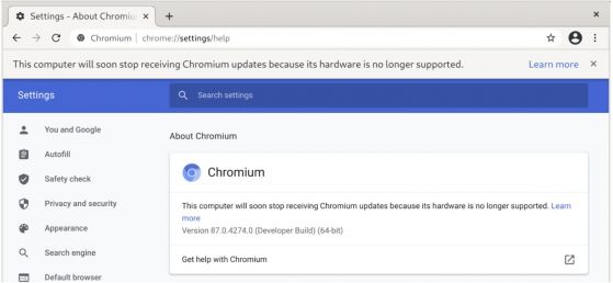 Chrome спира да работи на компютри със стари процесори