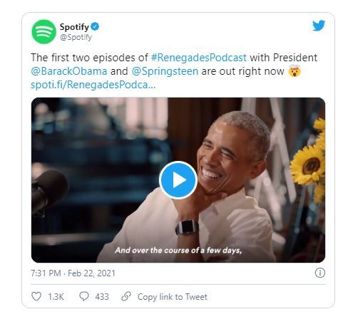 Обама и Брус Спрингстийн дебютират със съвместен подкаст в Spotify