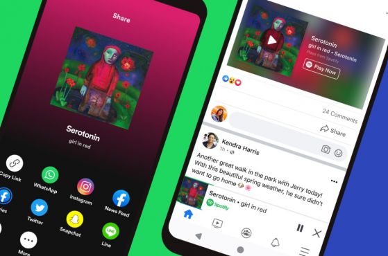 Spotify пуска мини плейър за Facebook