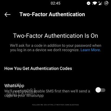 Facebook ще изпраща кодове чрез WhatsApp, за да можете да използвате Instagram