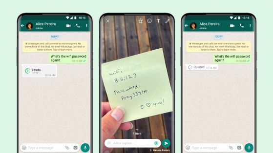 WhatsApp добавя изчезващи “view once” снимки в приложението си