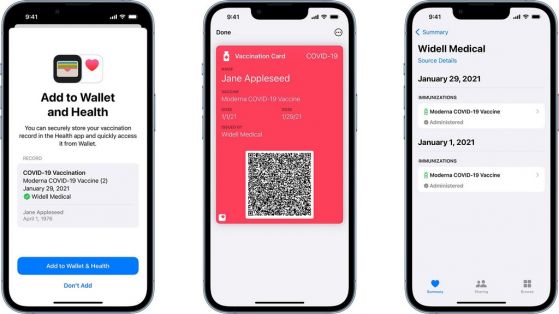 Apple Wallet is getting verifiable COVID-19 vaccination cards