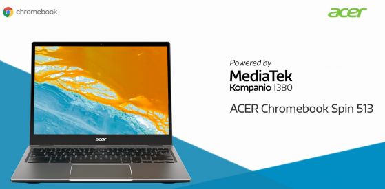 MediaTek Kompanio 1380 е насочен към премиум Chromebook устройства