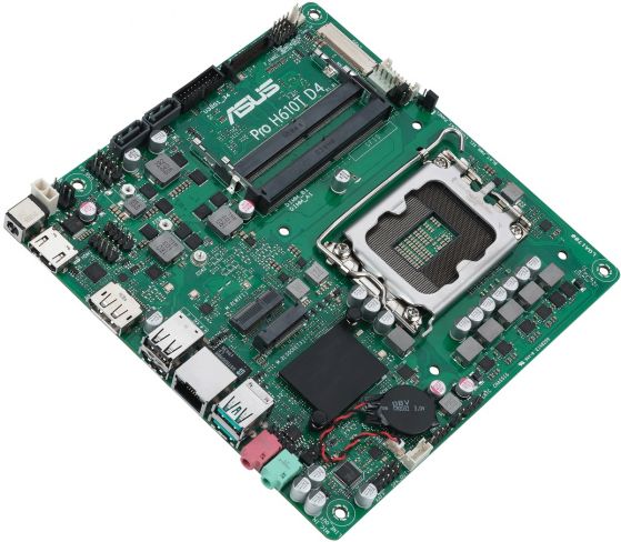 ASUS представи компактната дънна платка Pro H610T D4-CSM за процесорите на Intel с LGA1700 сокет