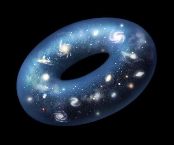 Вселената може да има форма на гигантска поничка