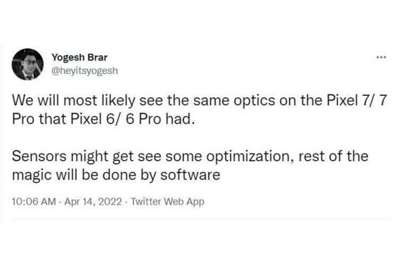 Ново изтичане детайлизира промените в камерата на Pixel 7 и 7 Pro