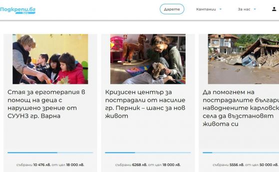 Нова дигитална платформа стимулира дарителската култура в България