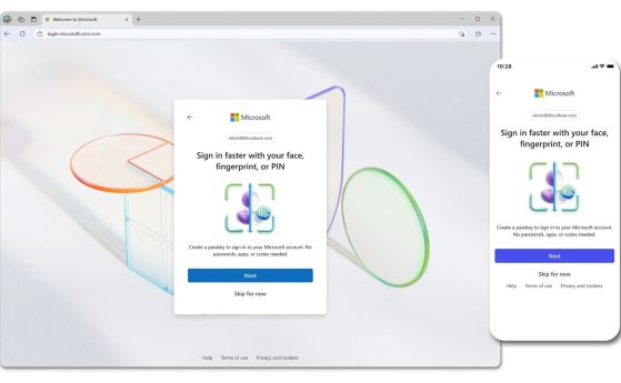 Microsoft въвежда ключове за достъп за всички нови акаунти