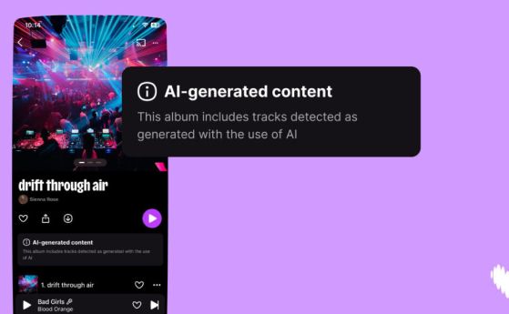 44% от новата музика в Deezer е създадена от изкуствен интелект