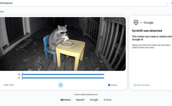 Google улеснява проверката на AI съдържание с новия сайт SynthID
