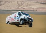 Silk Way Rally 2017, етап 9: силен ден за българите, Льоб се размаза 3