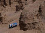 Silk Way Rally 2017, етап 9: силен ден за българите, Льоб се размаза 6