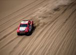 Silk Way Rally 2017, етап 9: силен ден за българите, Льоб се размаза 12