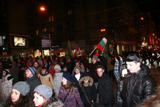 Протестът парализира центъра на столицата. Снимка: Сергей Антонов