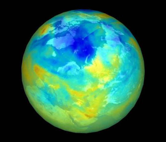 Студеният климат виновен за озоновите дупки