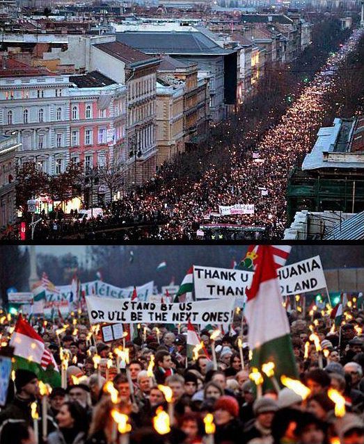 Първият протест в Будапеща вече се състоя и участие в него взеха хиляди унгарци.