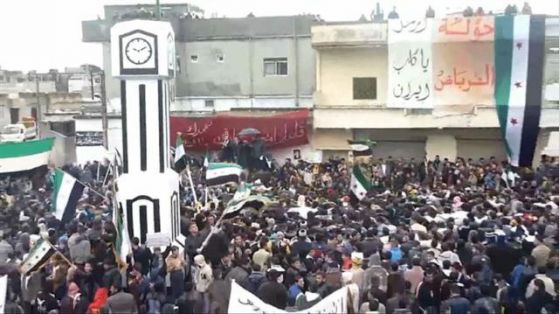 Серия от протести в Сирия за първата годишнина от бунта