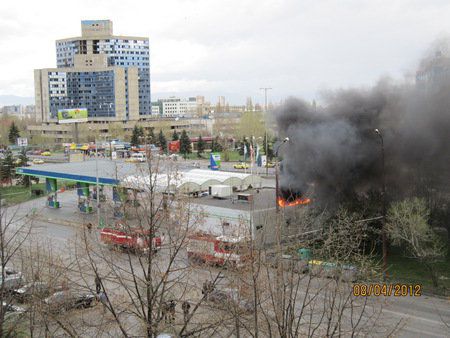 Пожар в бензиностанция на „Цариградско шосе”