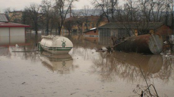 Село Дъбене беше заляно от дъжда. Снимка БГНЕС.