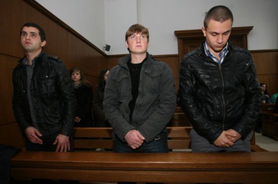 Подсъдимите за смъртта на Балтов. Снимка: БГНЕС, архив