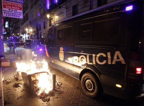 26 ранени при масов протест в Мадрид