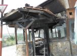 Заведението в Катунци на бившия кмет Георги Коцев след пожара. Снимка: БГНЕС