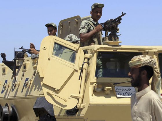 Египетски военни в Северен Синай. Снимка: reuters