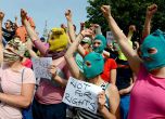 Протест в подкрепа на Pussy Riot в Германия. Снимка: ЕПА / БГНЕС