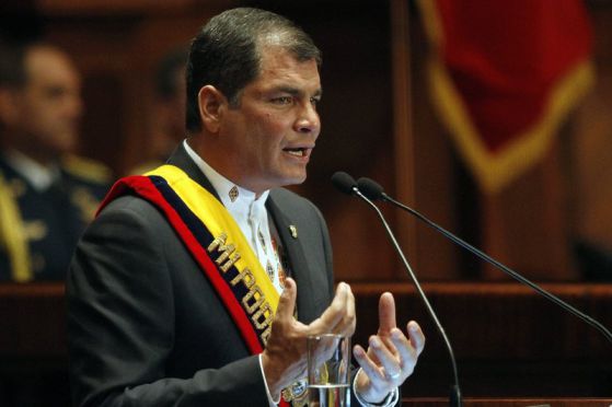 Президентът на Еквадор  Рафаел Кореа. Снимка: ЕПА / БГНЕС