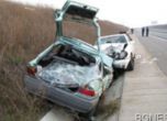 Тежка катастрофа с кола на "Левски" на връщане от Катуница
