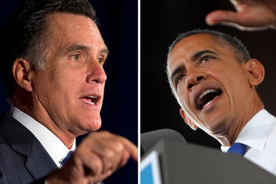 Кандидатът на републиканците Мит Ромни и настоящият президент от Демократическата партия Барак Обама. Снимка: ЕПА
