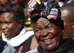 Сара Обама ликува в Кения след победата на внука си. Снимка ЕПА/БГНЕС